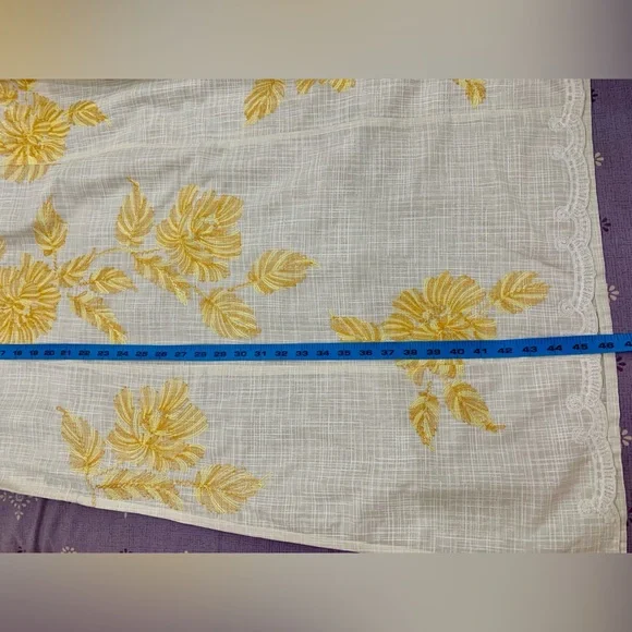 SANA SAFINAZ White and Yellow Embroidered Dress - Picture 13 of 14